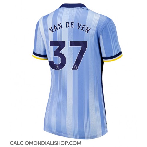 Maglie da calcio Tottenham Hotspur Micky van de Ven #37 Seconda Maglia Femminile 2024-25 Manica Corta